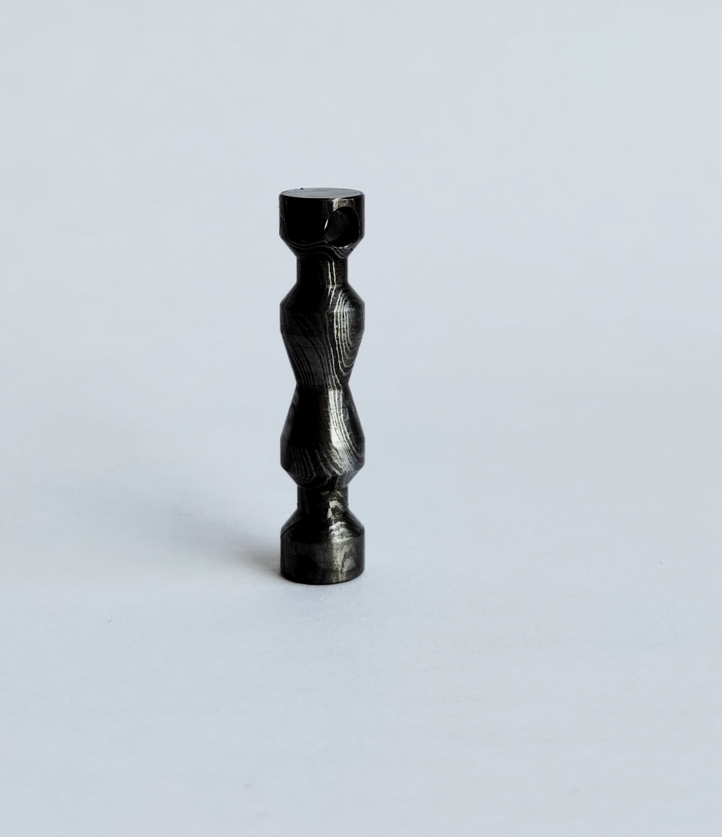 EDC Pendant Bead from Titanium/ Stainless Steel / Damascus