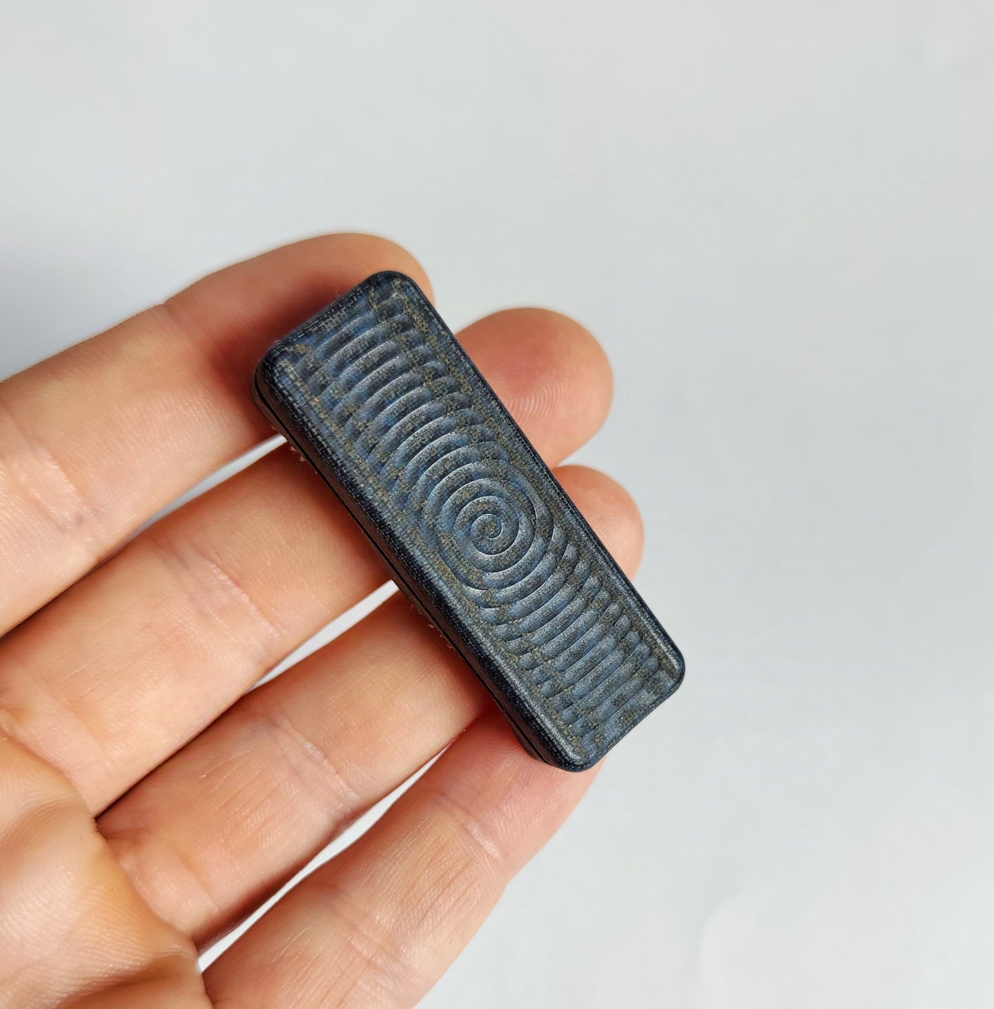 EDC Haptic slider from Micarta (Blue Jeans)