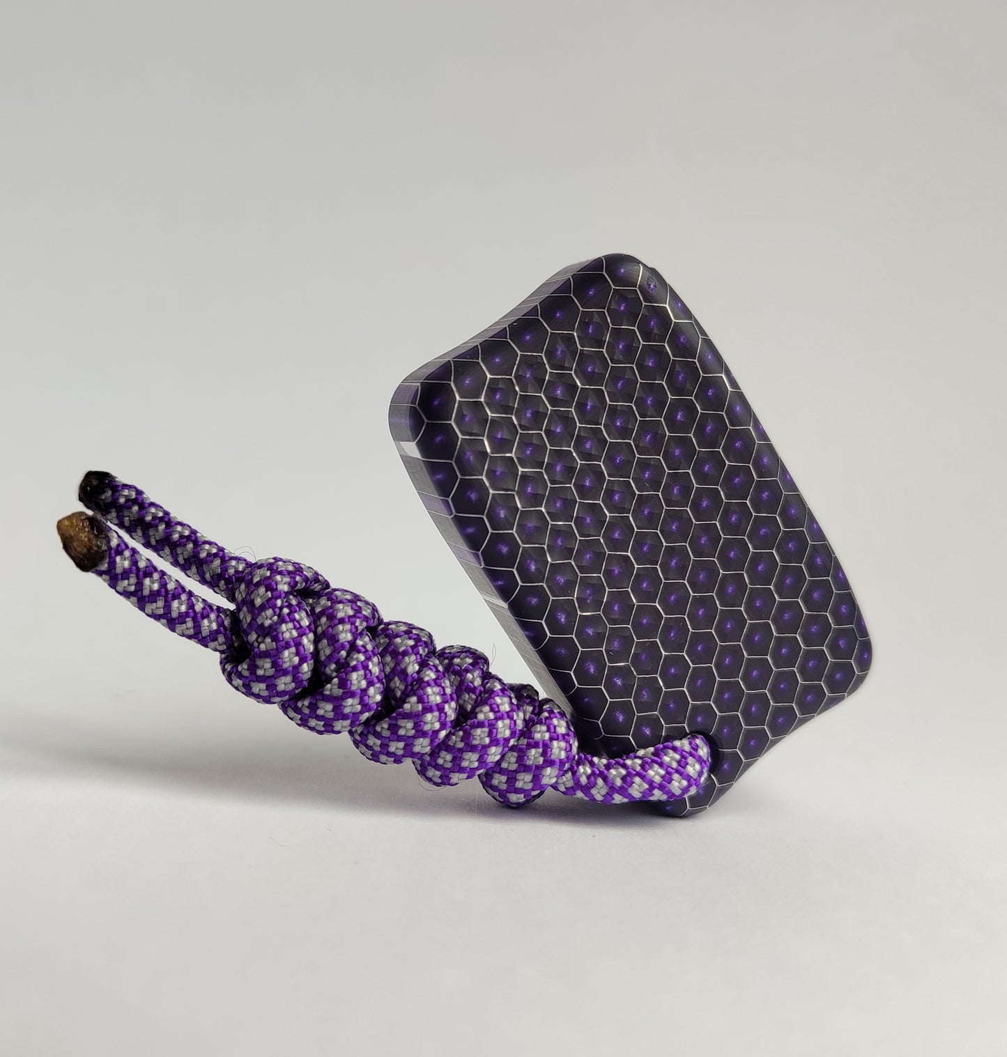 Fidget Bar / EDC Worry Stone / Soap Bar Shape / Haptic toy / Honeycomb pattern Purple