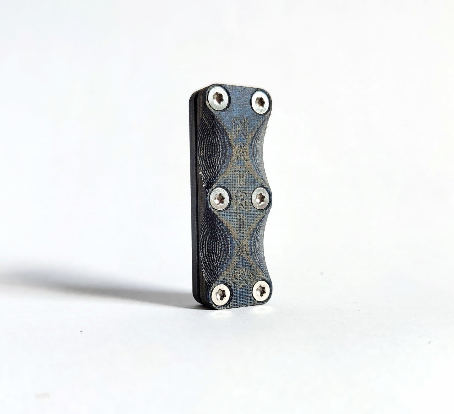 EDC Haptic slider from Micarta (Blue Jeans)