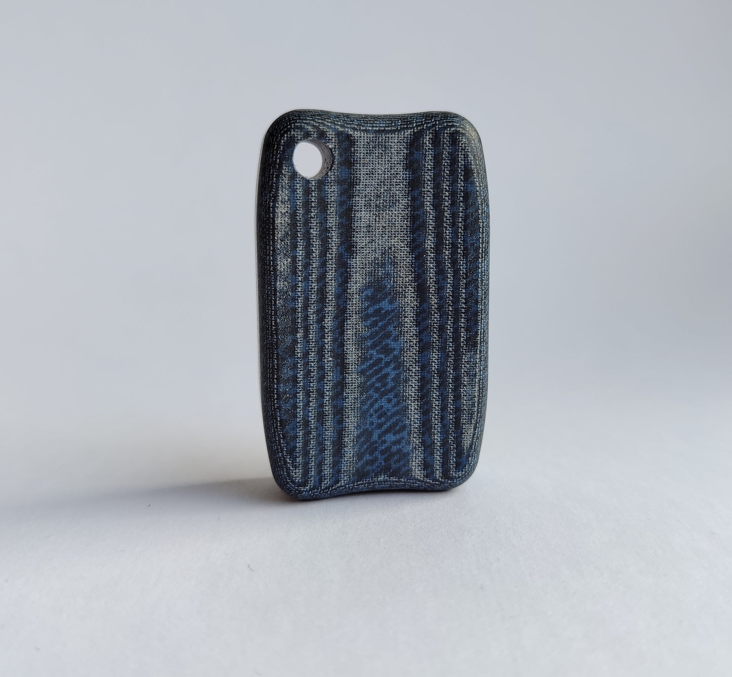 Micarta Fidget Bar / EDC Haptic Worry Stone / Soap Bar Shape Pocket Toy from Blue Jeans Micarta