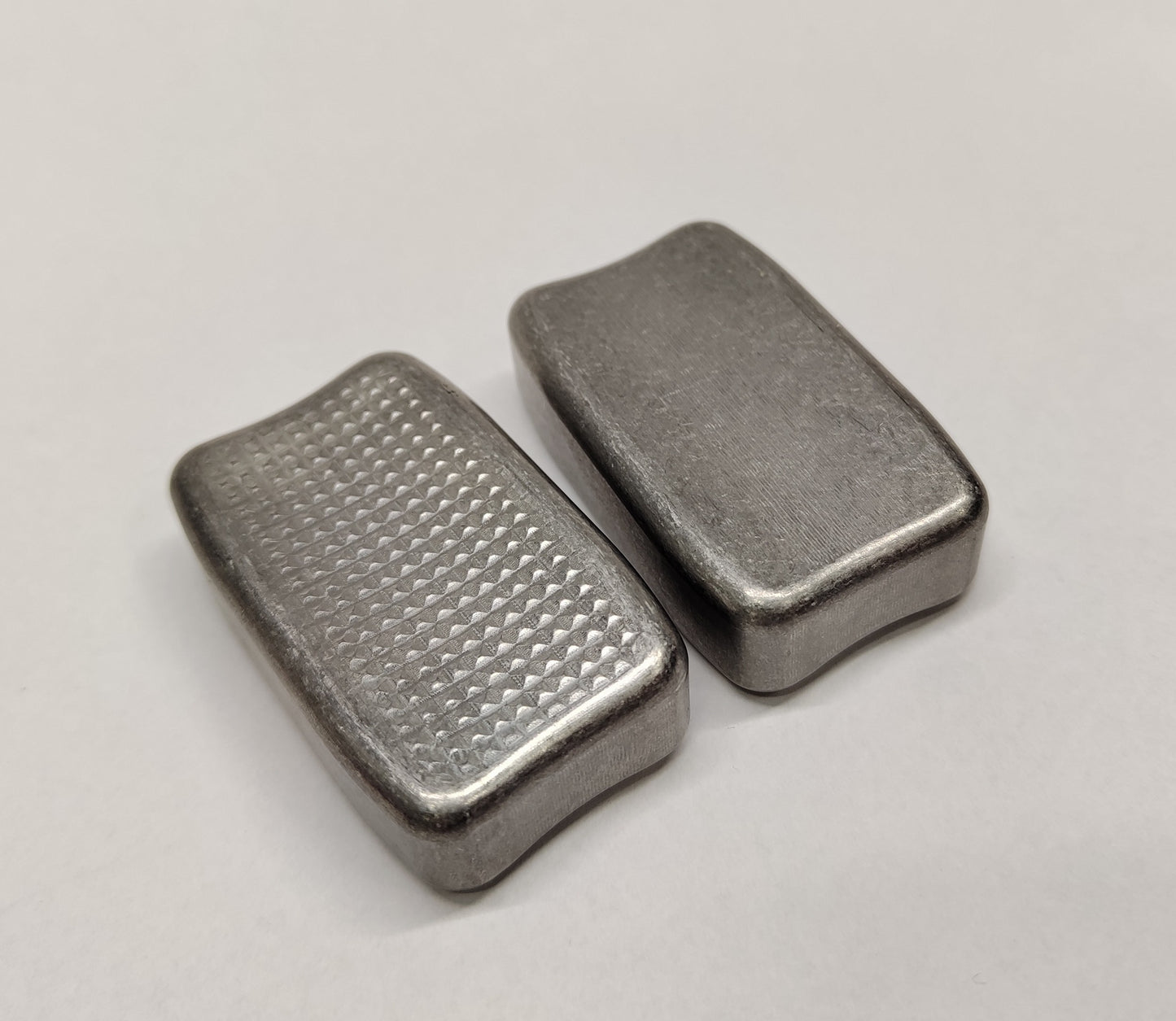 Titanium Fidget Bar / EDC Worry Stone / Soap Bar Shape / Haptic toy / Anodised Titanium / Stone Washed