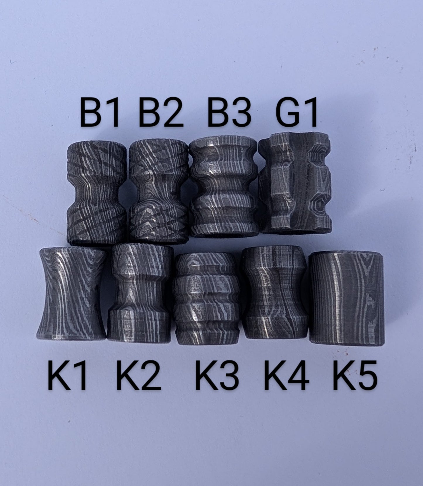 Steel Damascus Bead