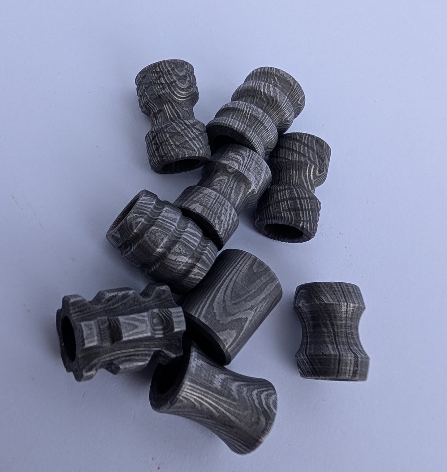 Steel Damascus Bead
