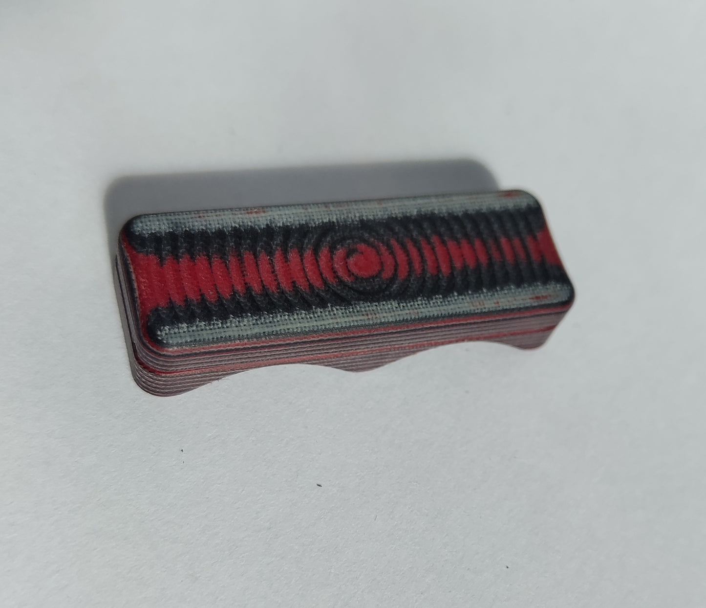 EDC Haptic slider from Micarta (Black and Red)