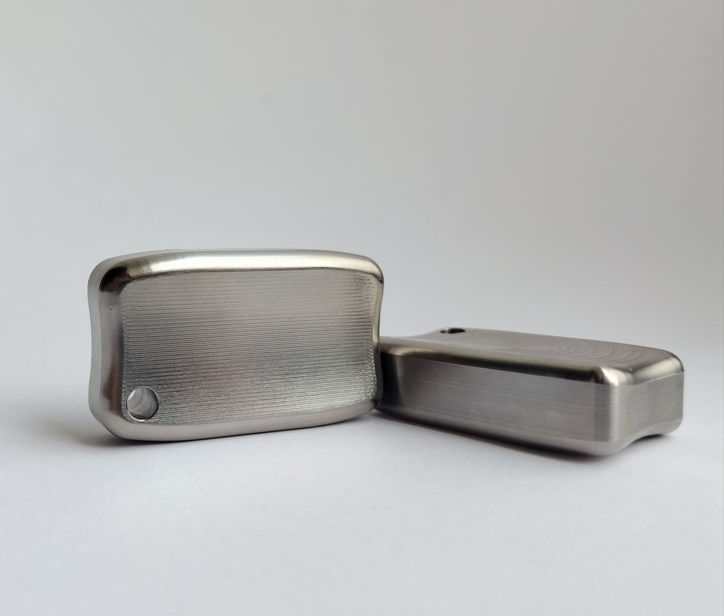 Titanium Fidget Bar / EDC Worry Stone / Soap Bar Shape / Haptic toy / Anodised Titanium / Stone Washed