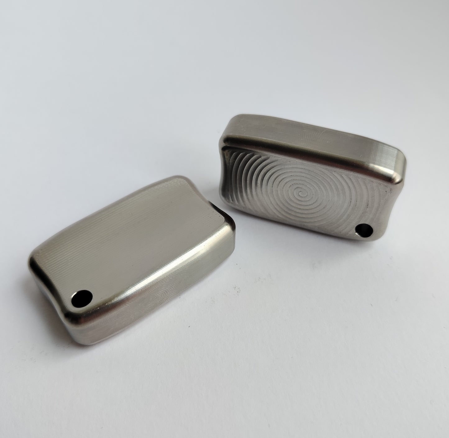 Titanium Fidget Bar / EDC Worry Stone / Soap Bar Shape / Haptic toy / Anodised Titanium / Stone Washed