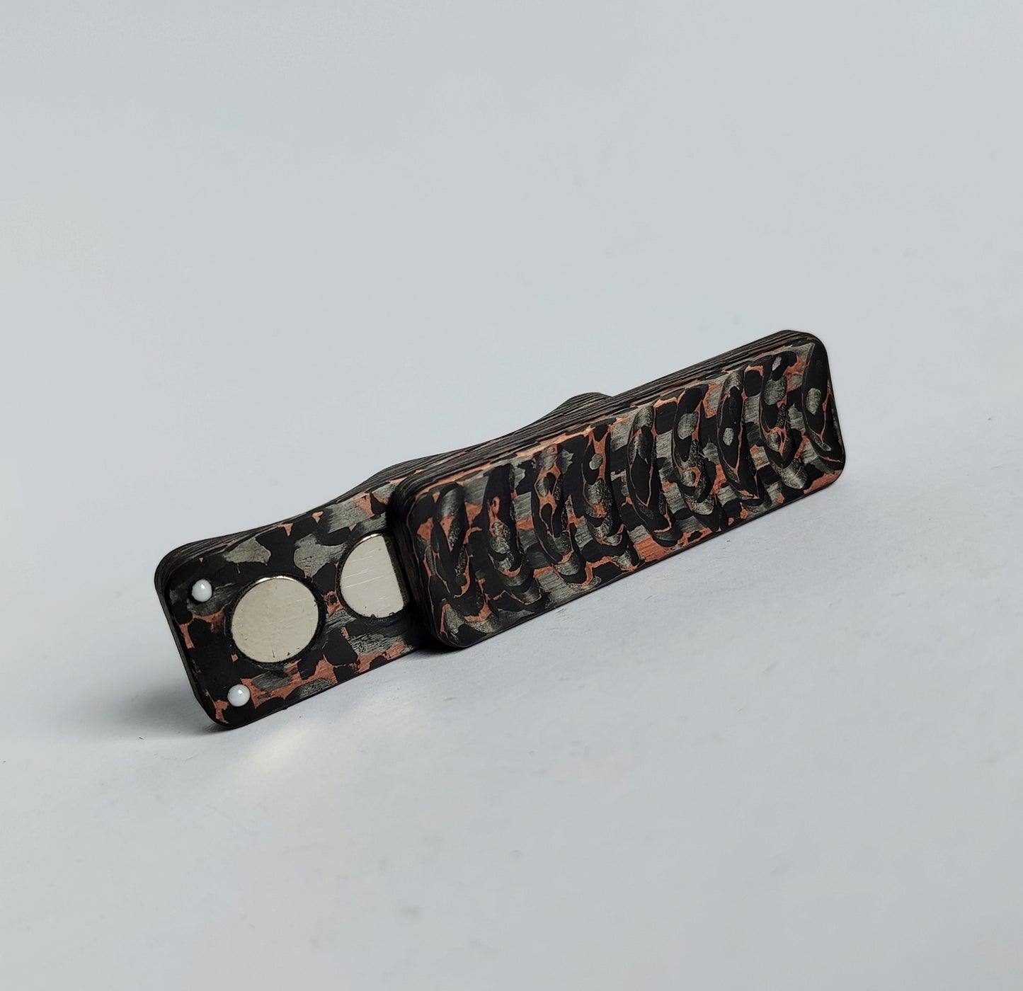 EDC Haptic slider from FatCarbon "Snakeskin Copper"