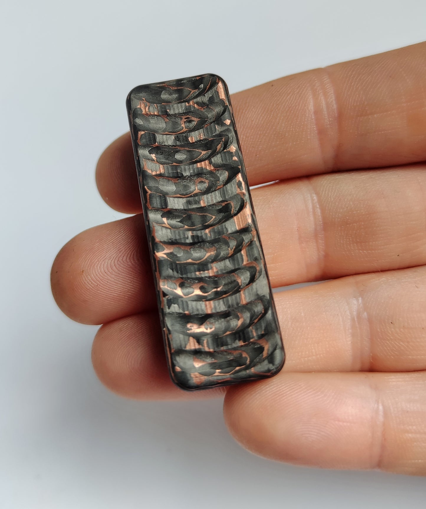 EDC Haptic slider from FatCarbon "Snakeskin Copper"
