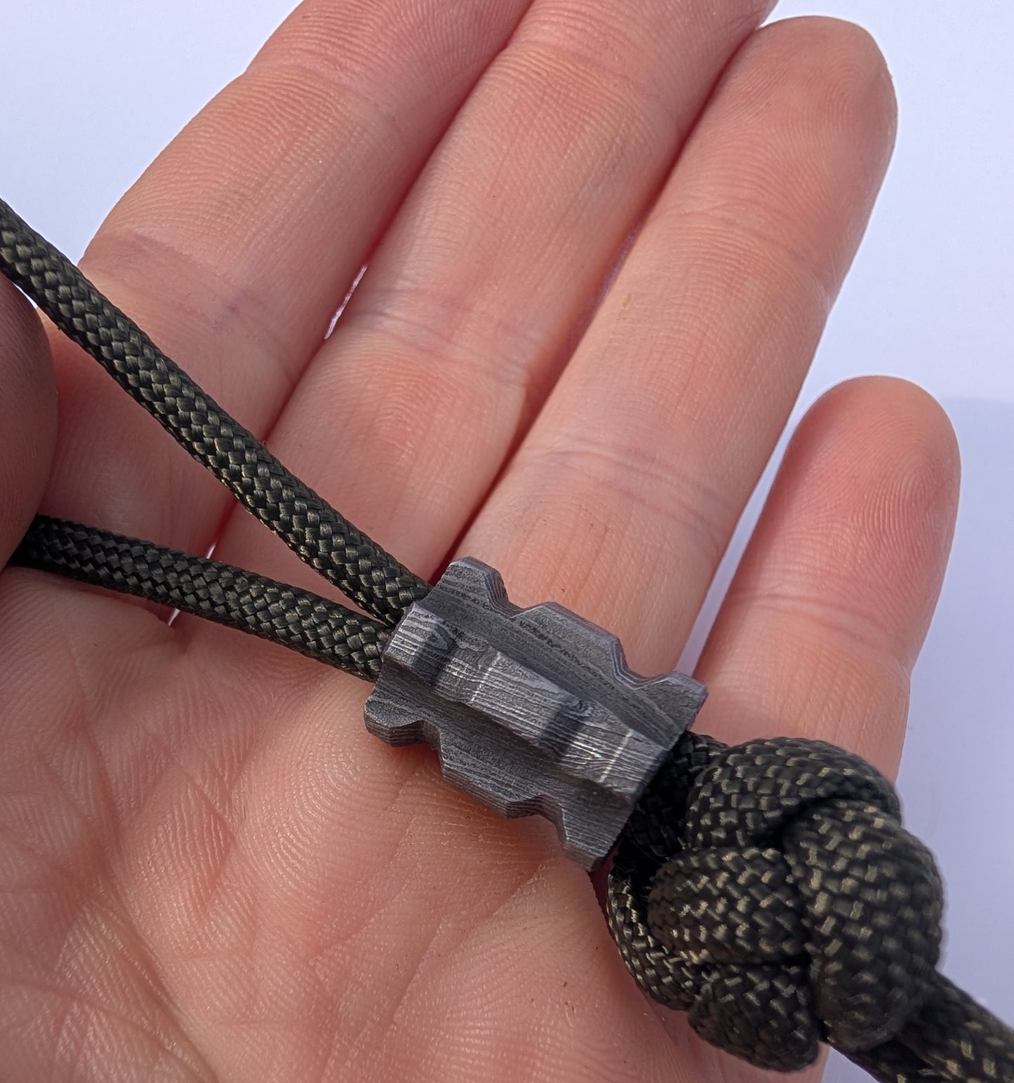 Steel Damascus Bead