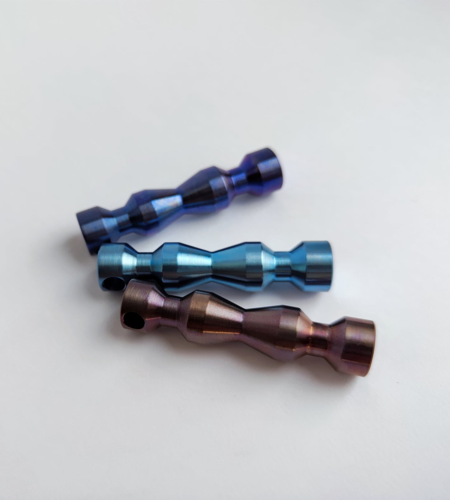 EDC Pendant Bead from Titanium/ Stainless Steel / Damascus