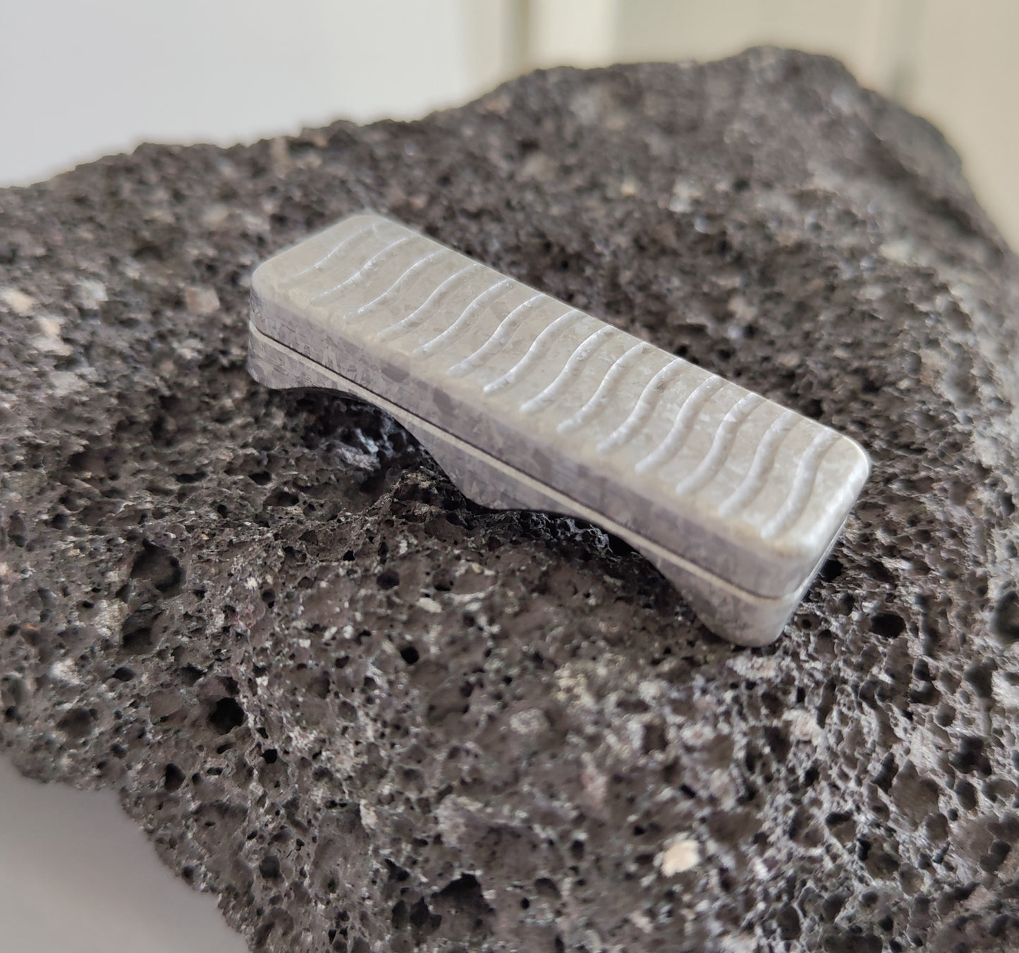 Crystallized Titanium Slider / EDC Magnetic Toy / Haptic toy