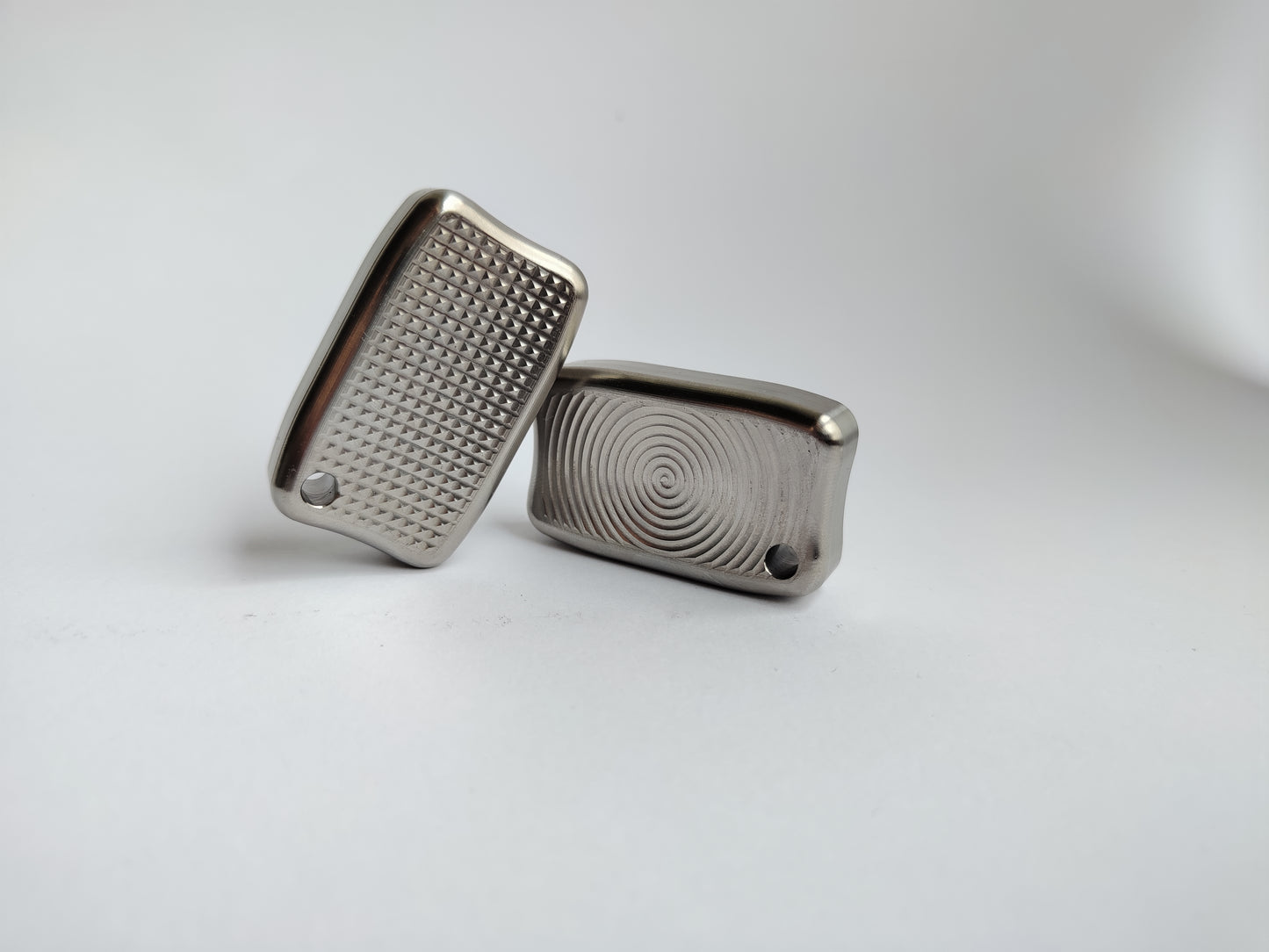 Titanium Fidget Bar / EDC Worry Stone / Soap Bar Shape / Haptic toy / Anodised Titanium / Stone Washed