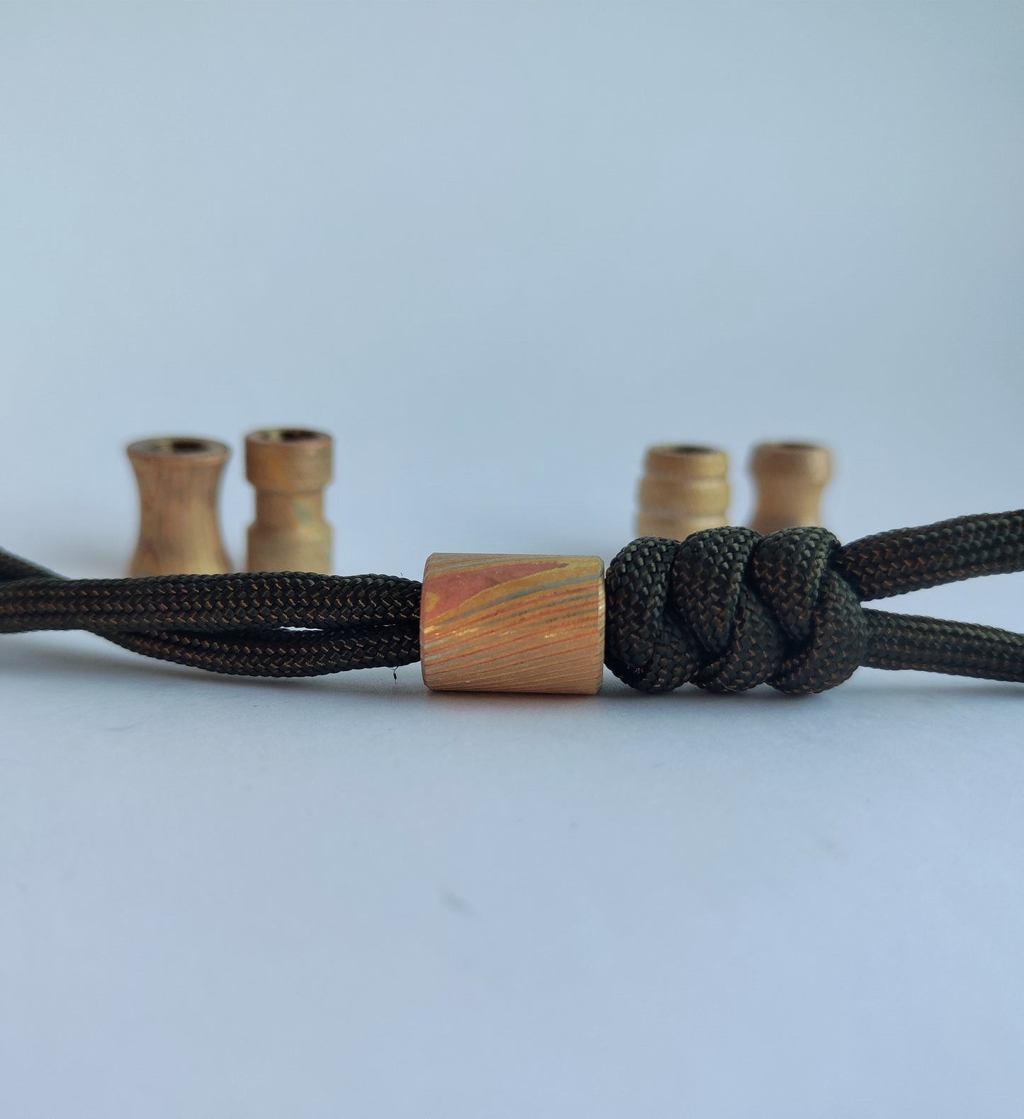 Mokume Gene Bead (Brass/Copper/Silver)