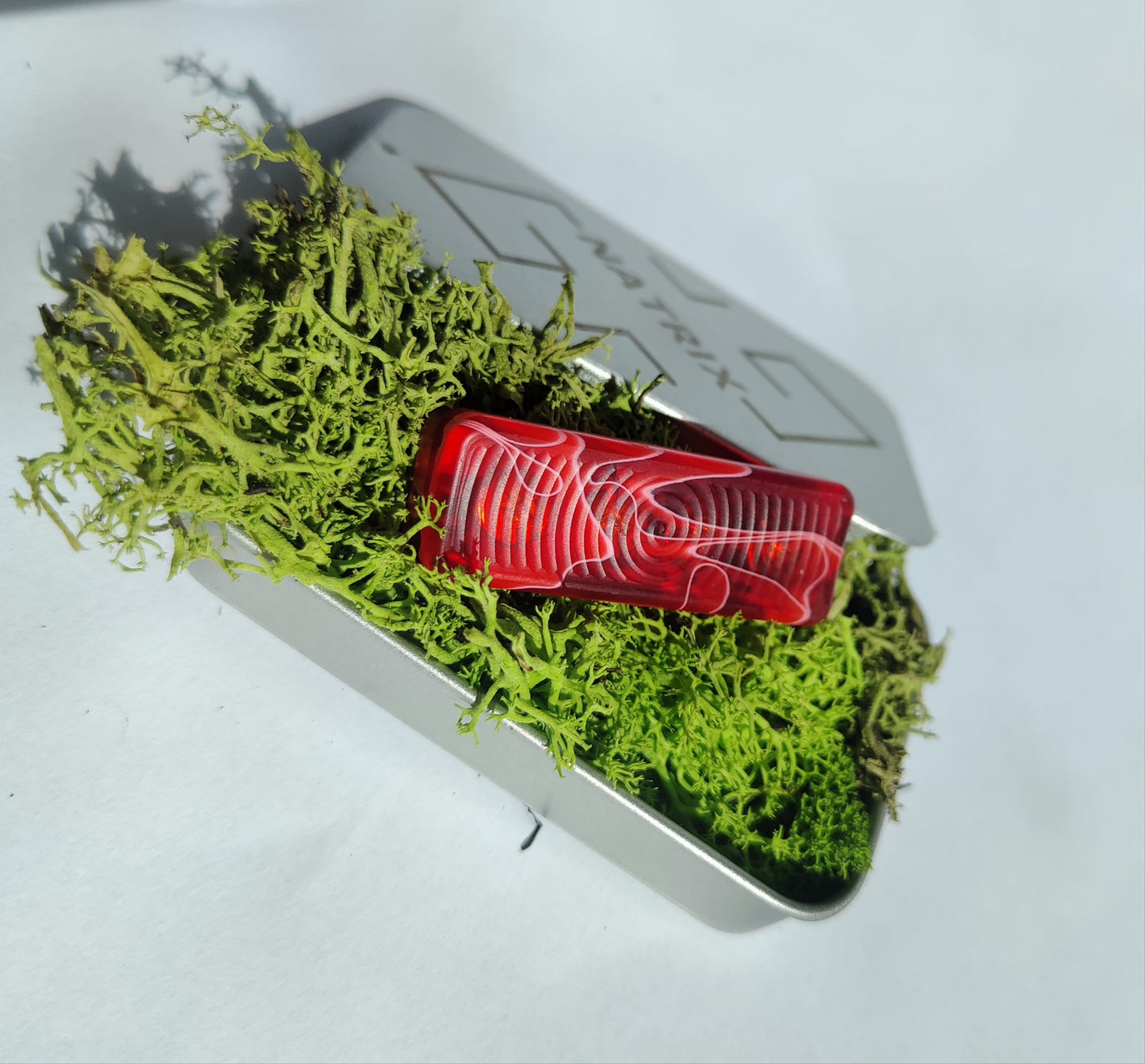 EDC Haptic slider Red (Semi Transparent)