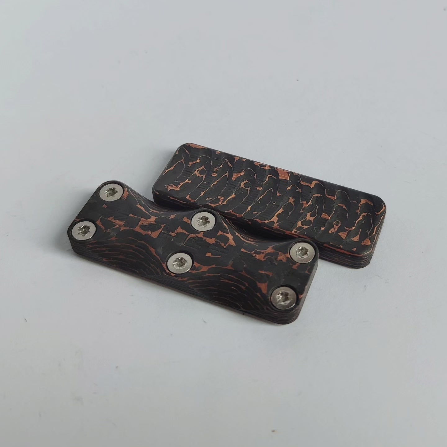 EDC Haptic slider from FatCarbon "Snakeskin Copper"
