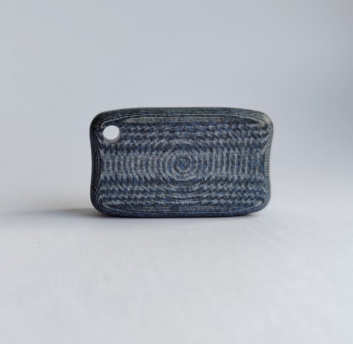 Micarta Fidget Bar / EDC Haptic Worry Stone / Soap Bar Shape Pocket Toy from Blue Jeans Micarta