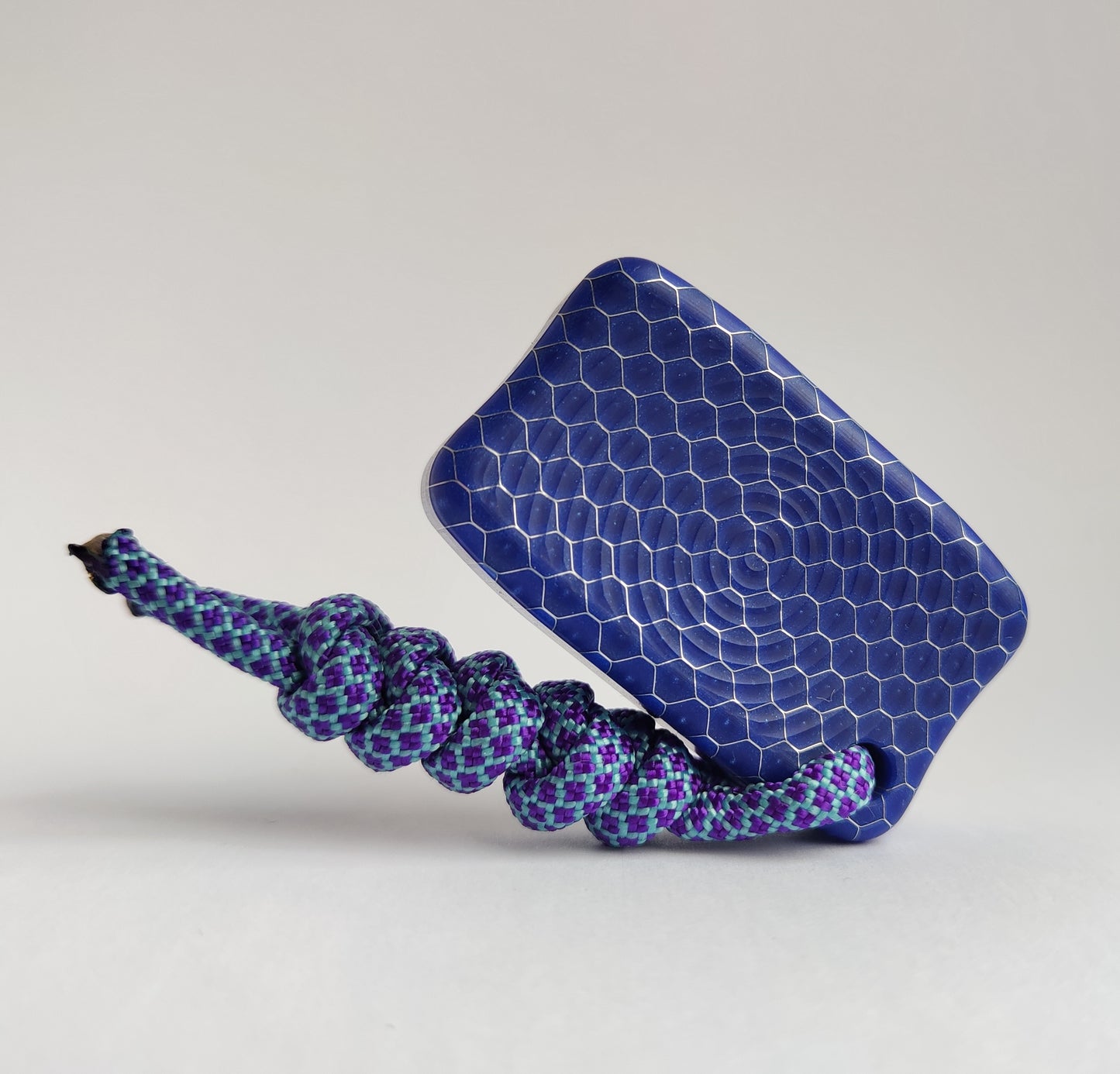 Fidget Bar / EDC Worry Stone / Soap Bar Shape / Haptic toy / Honeycomb pattern Blue