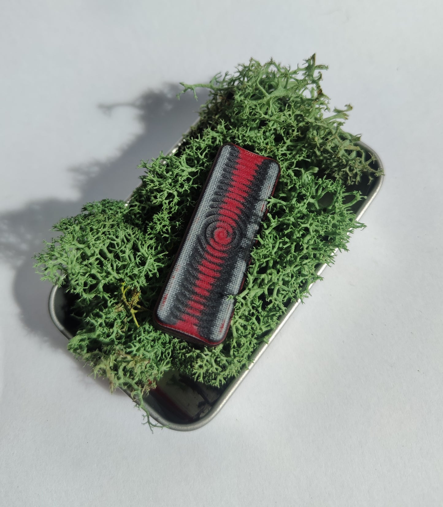 EDC Haptic slider from Micarta (Black and Red)