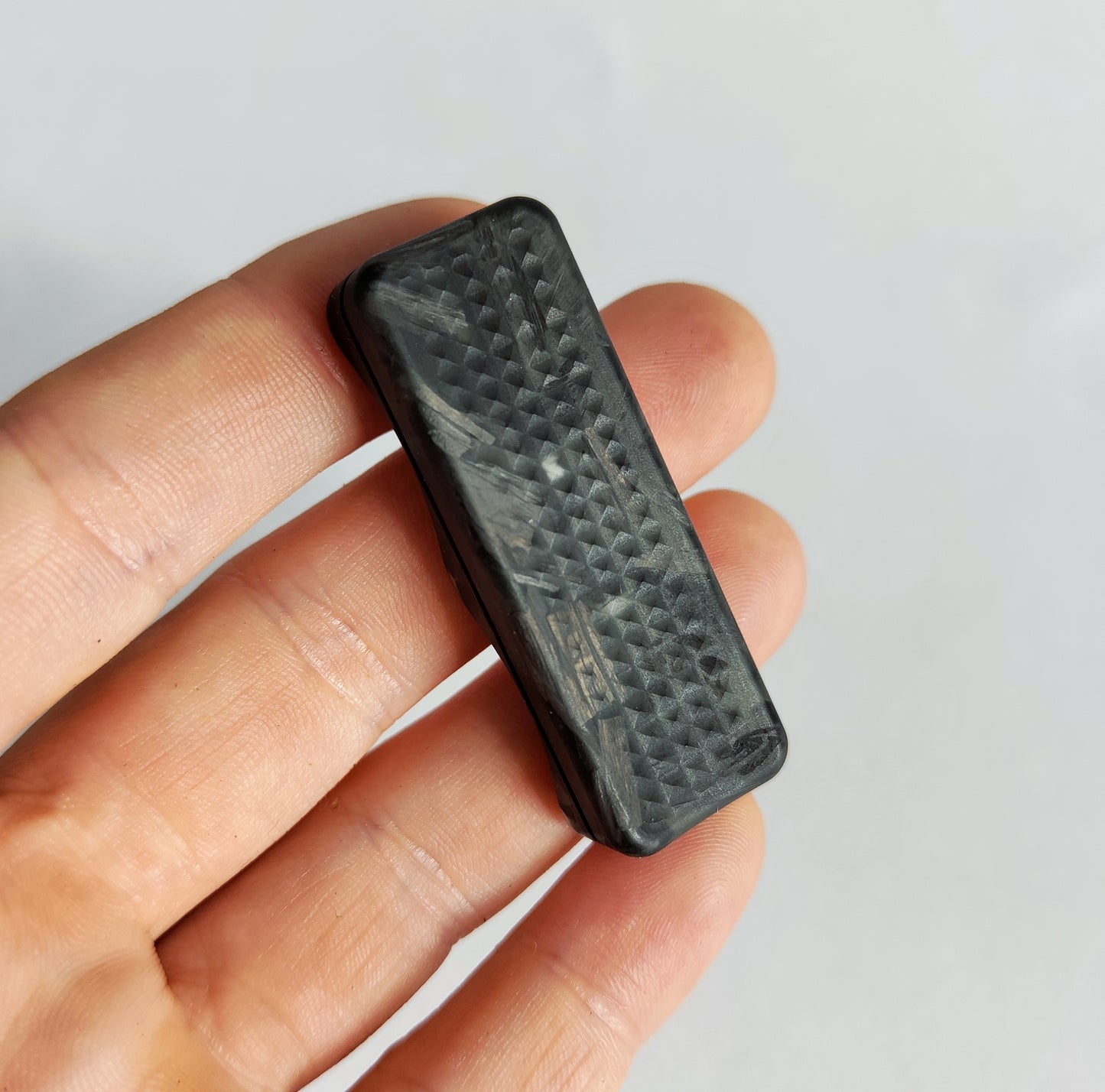 EDC Haptic slider from Glow in the Dark carbon Fiber (Blue or Green)