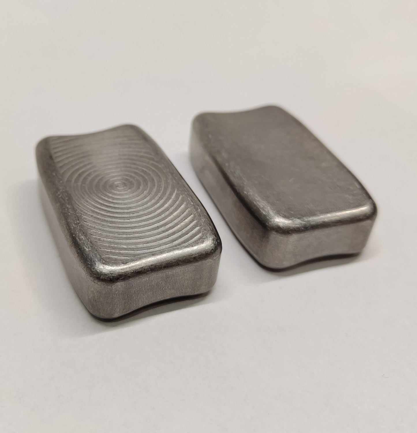 Titanium Fidget Bar / EDC Worry Stone / Soap Bar Shape / Haptic toy / Anodised Titanium / Stone Washed