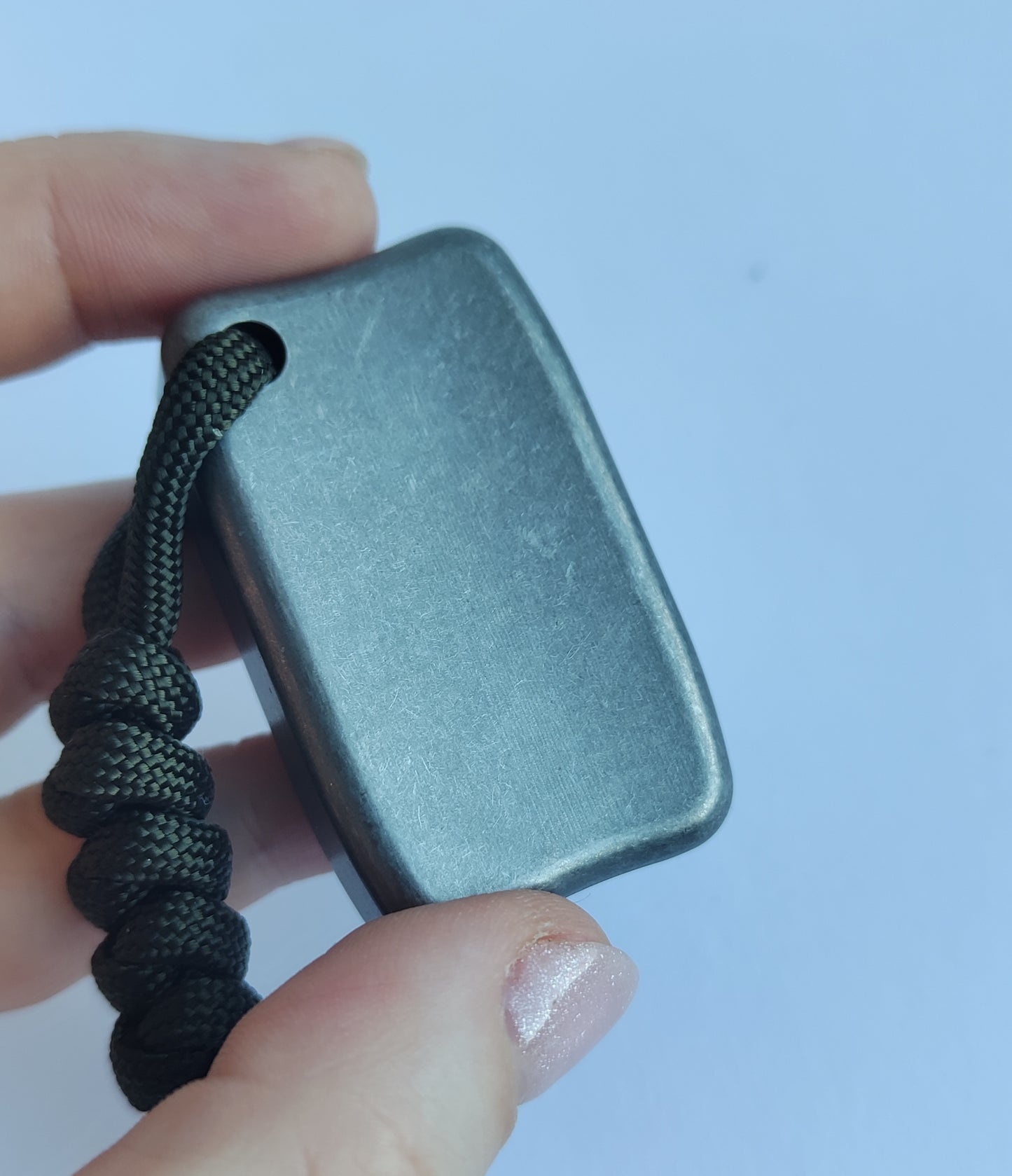 Titanium Fidget Bar / EDC Worry Stone / Soap Bar Shape / Haptic toy / Anodised Titanium / Stone Washed