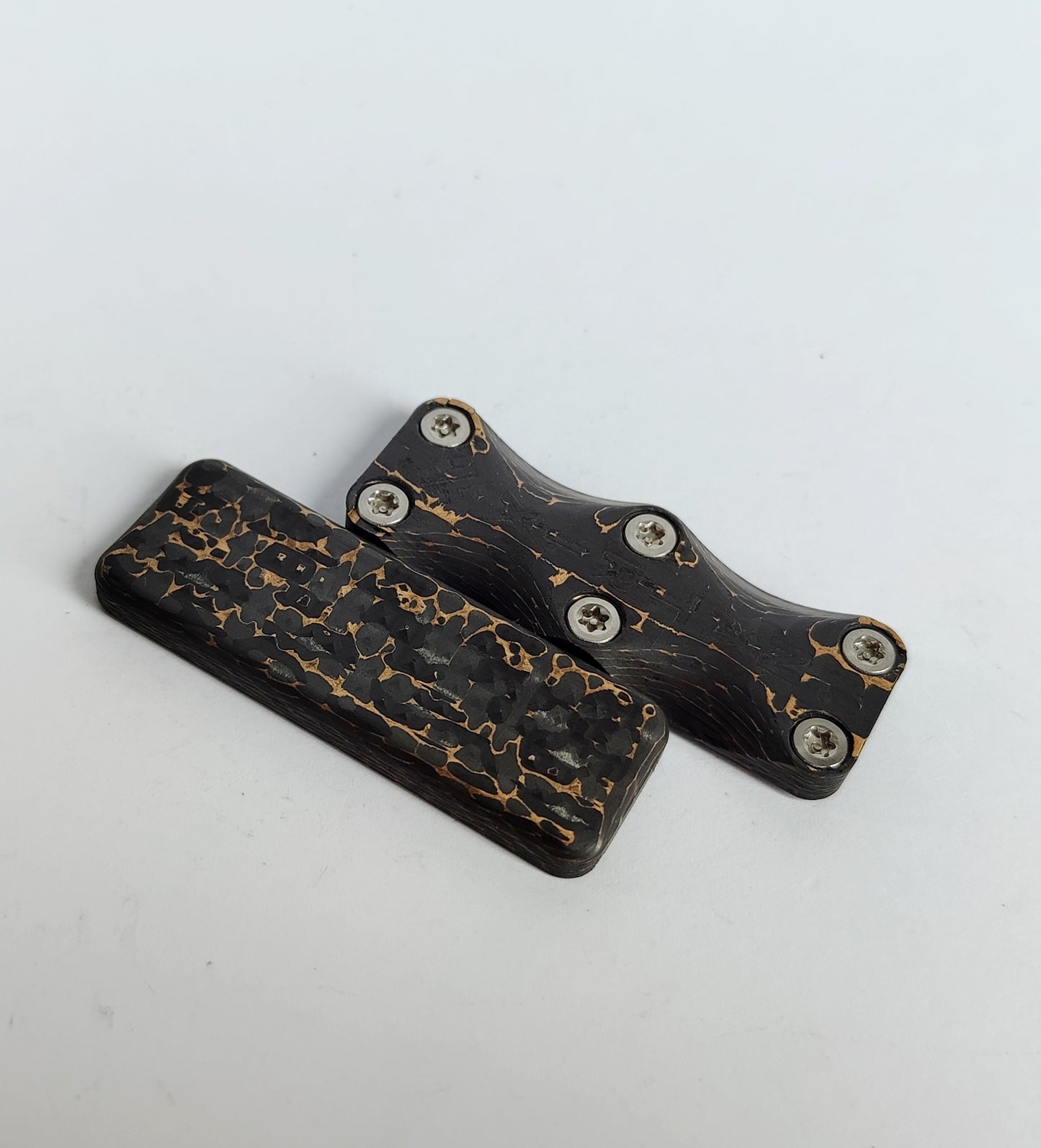 EDC Haptic slider from FatCarbon "Snake Skin Gold"