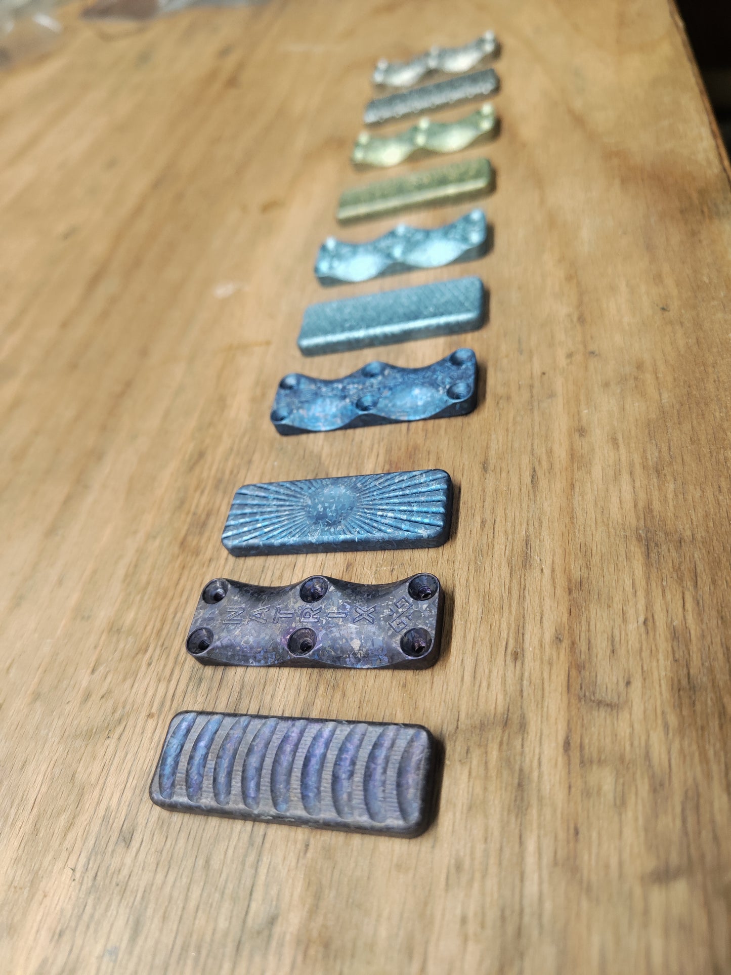 Crystallized Titanium Slider / EDC Magnetic Toy / Haptic toy