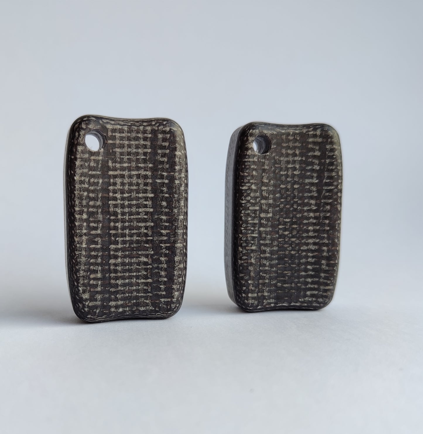 Micarta Fidget Bar / EDC Haptic Worry Stone / Soap Bar Shape Pocket Toy from Bison Jute Micarta