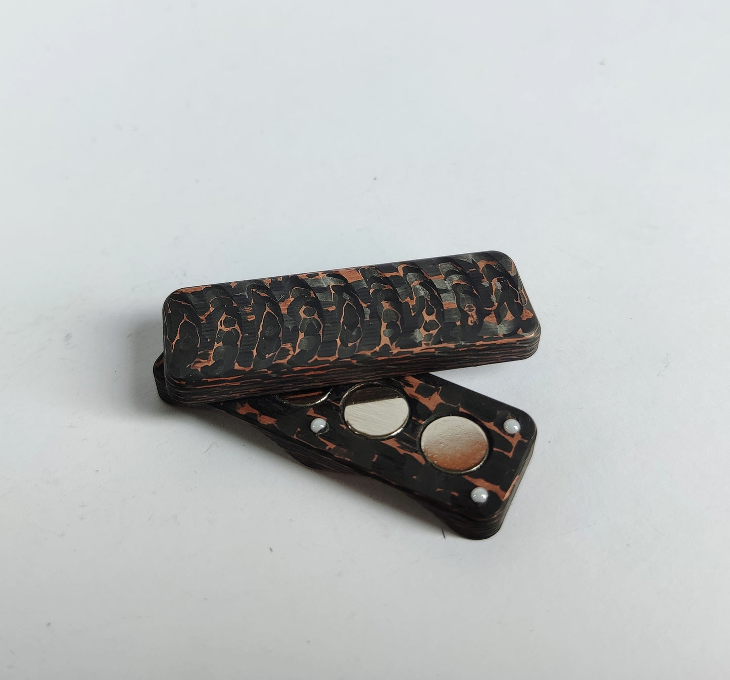 EDC Haptic slider from FatCarbon "Snakeskin Copper"
