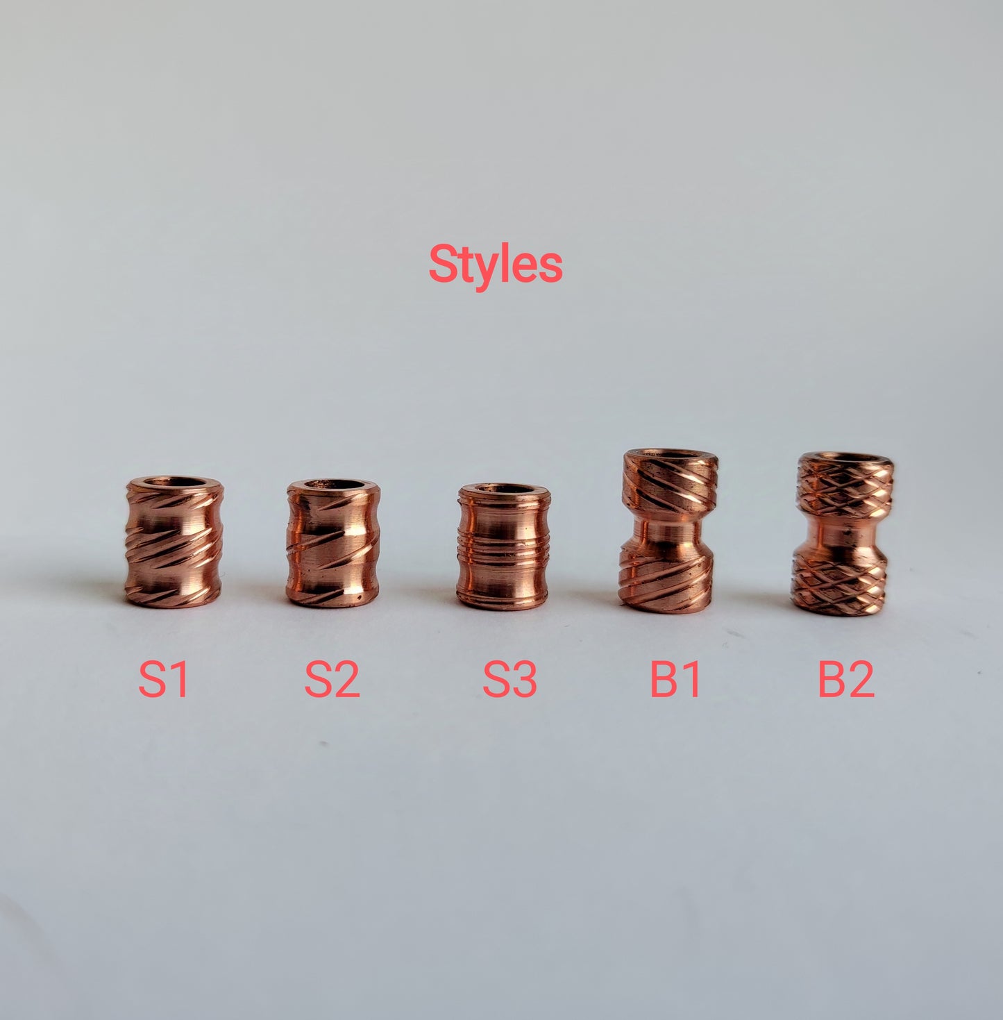 Copper EDC Lanyard Bead
