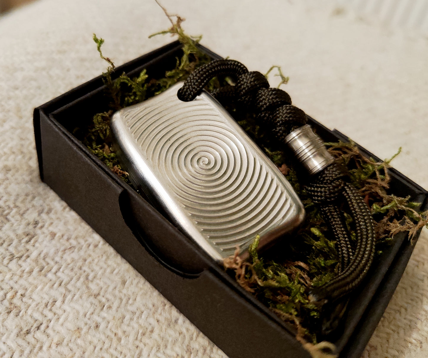 Titanium Fidget Bar / EDC Worry Stone / Soap Bar Shape / Haptic toy / Anodised Titanium / Stone Washed