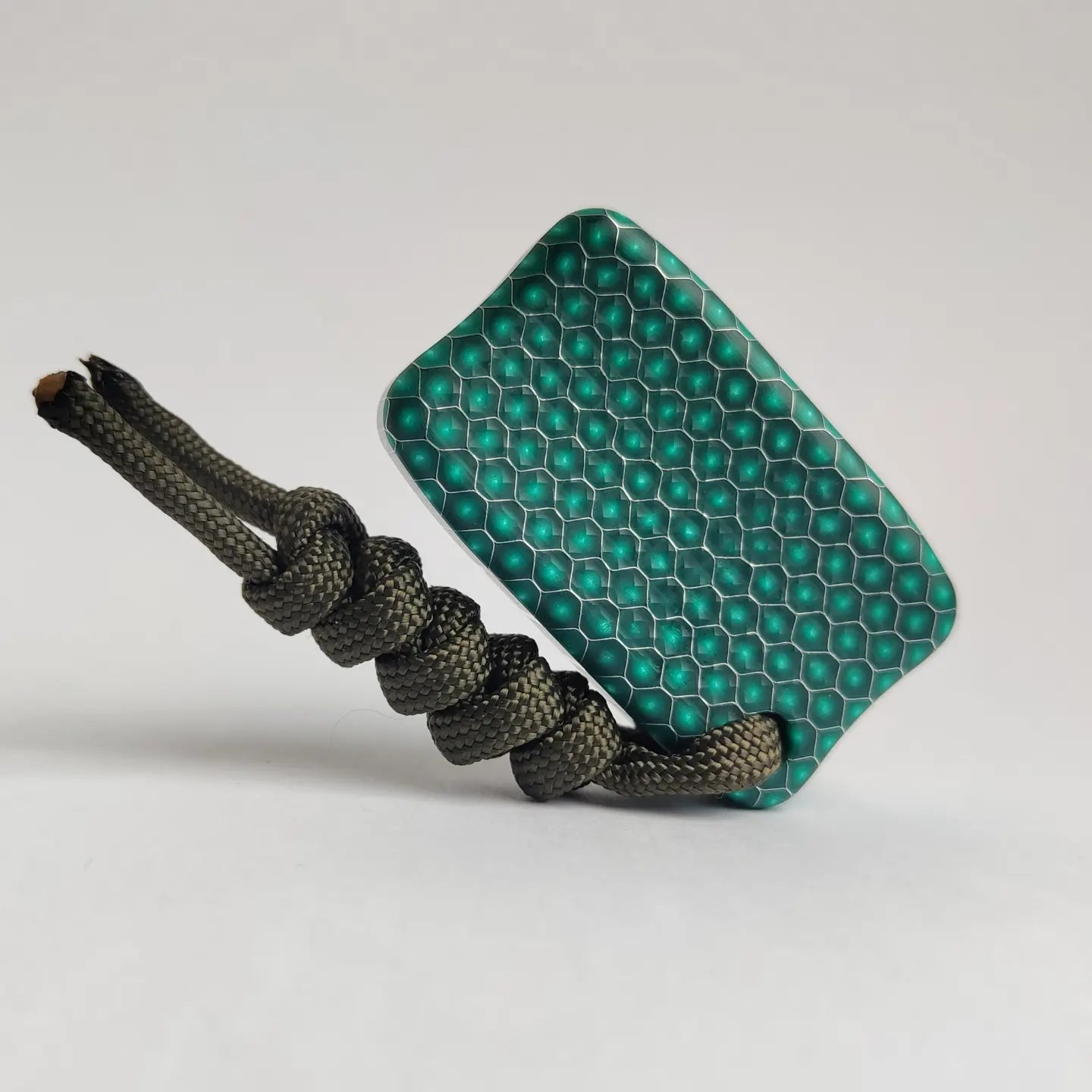 Fidget Bar / EDC Worry Stone / Soap Bar Shape / Haptic toy / Honeycomb pattern Green