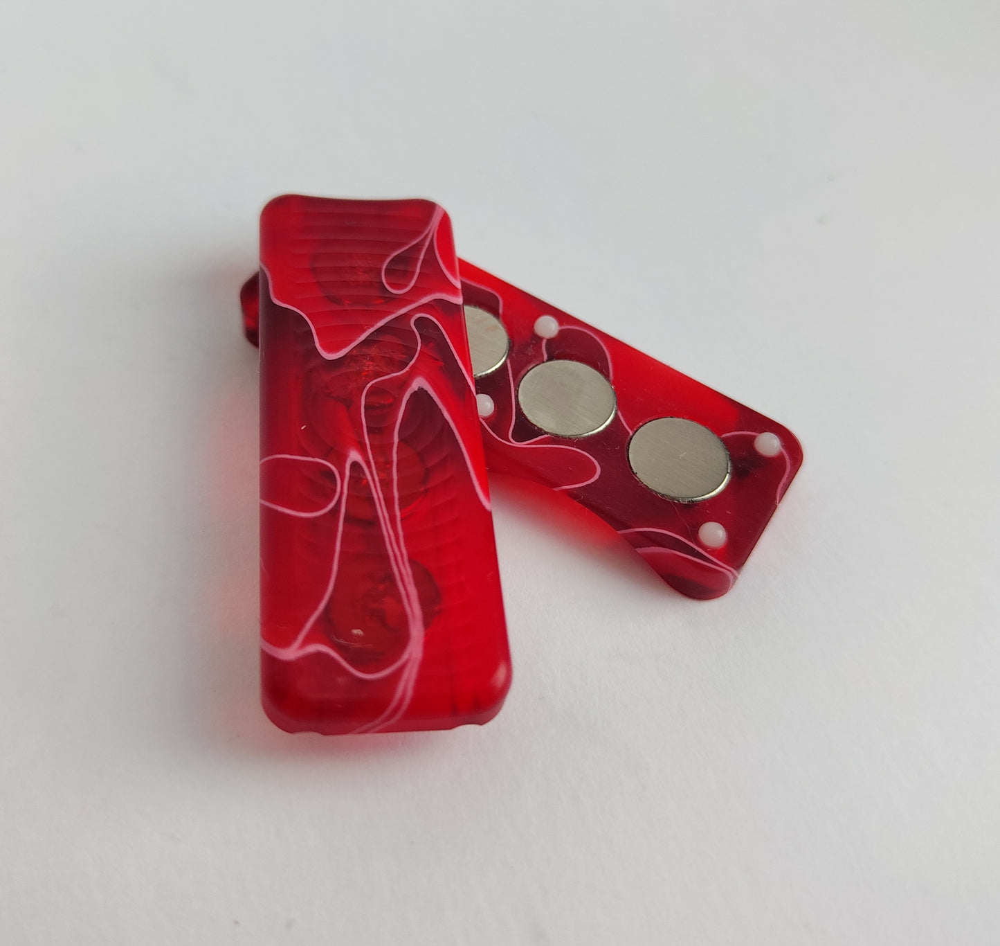 EDC Haptic slider Red (Semi Transparent)