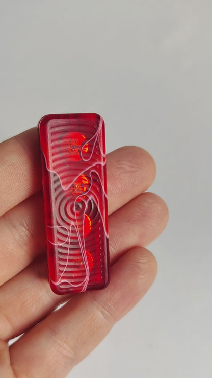 EDC Haptic slider Red (Semi Transparent)