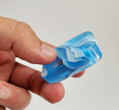 Fidget Bar / EDC Haptic Worry Stone / Soap Bar Shape / Haptic Toy from unique Acrylic