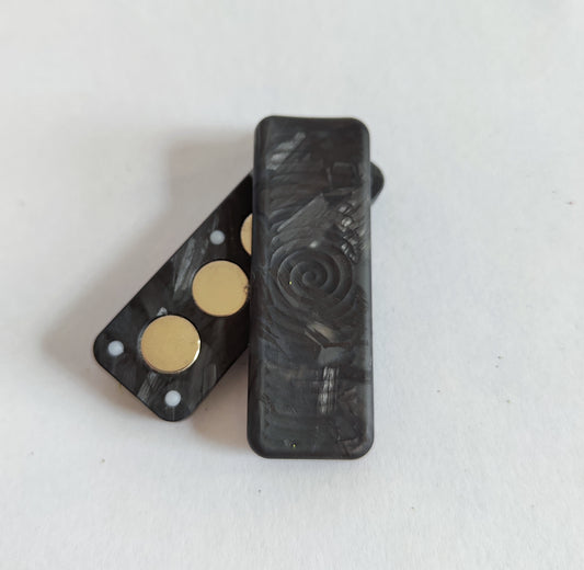EDC Haptic slider from Glow in the Dark carbon Fiber (Blue or Green)