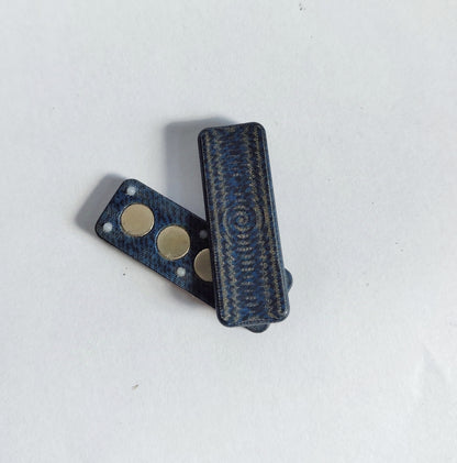 EDC Haptic slider from Micarta (Blue Jeans)