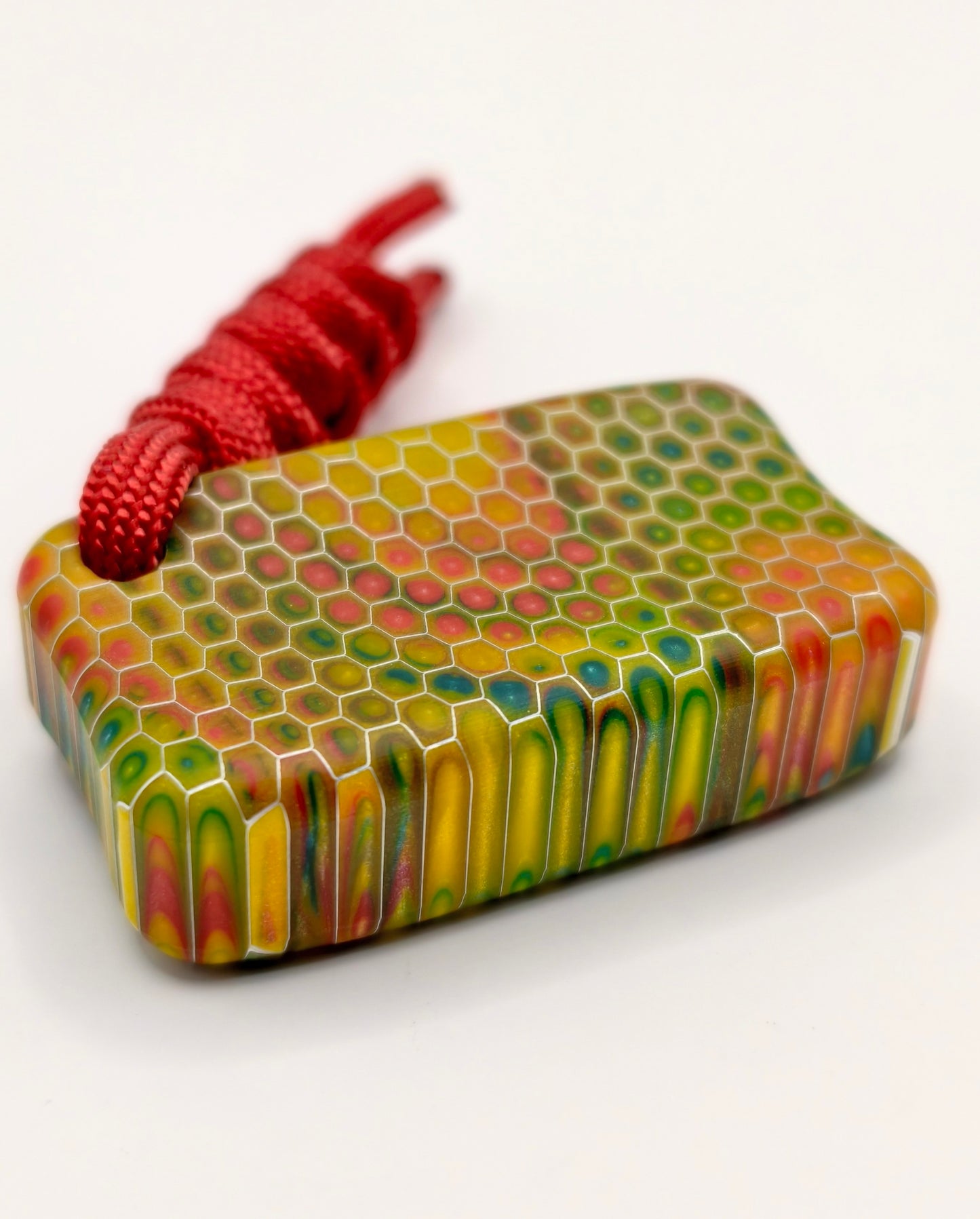 Fidget Bar / EDC Worry Stone / Soap Bar Shape / Haptic toy / Honeycomb pattern