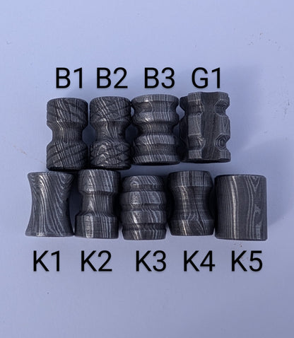 Steel Damascus Bead