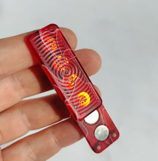 EDC Haptic slider Red (Semi Transparent)
