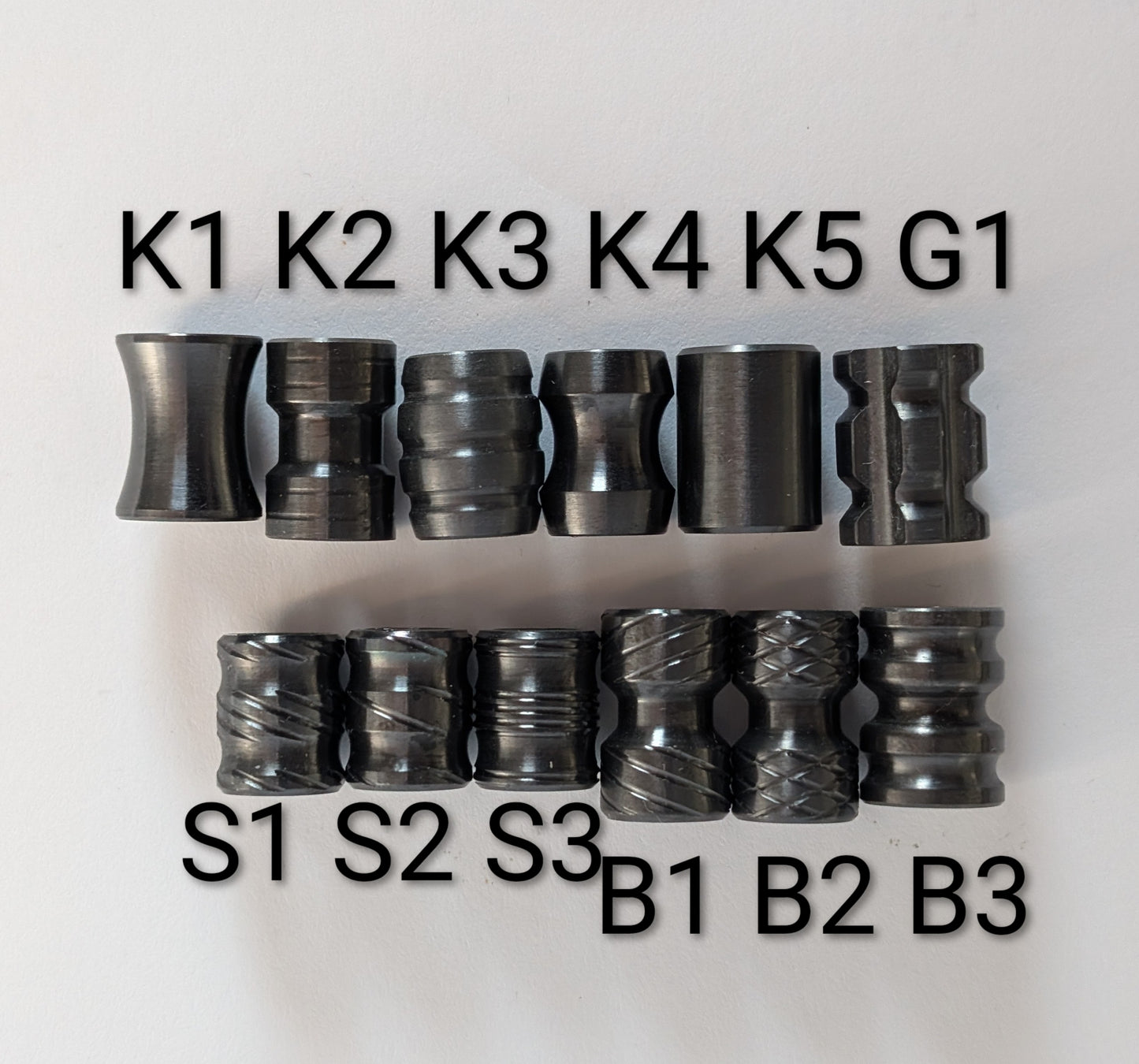 Blackened Zirconium Bead