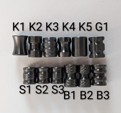 Blackened Zirconium Bead