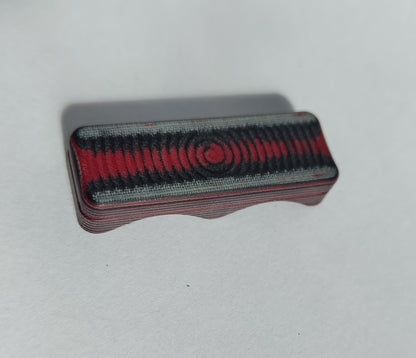 EDC Haptic slider from Micarta (Black and Red)