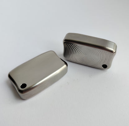 Titanium Fidget Bar / EDC Worry Stone / Soap Bar Shape / Haptic toy / Anodised Titanium / Stone Washed