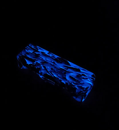 EDC Haptic slider from Glow in the Dark carbon Fiber (Blue or Green)