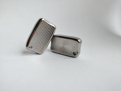Titanium Fidget Bar / EDC Worry Stone / Soap Bar Shape / Haptic toy / Anodised Titanium / Stone Washed