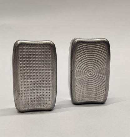 Titanium Fidget Bar / EDC Worry Stone / Soap Bar Shape / Haptic toy / Anodised Titanium / Stone Washed