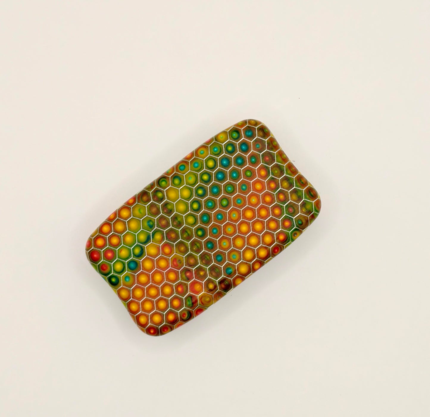 Fidget Bar / EDC Worry Stone / Soap Bar Shape / Haptic toy / Honeycomb pattern