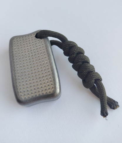 Titanium Fidget Bar / EDC Worry Stone / Soap Bar Shape / Haptic toy / Anodised Titanium / Stone Washed